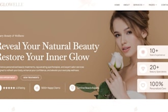 design wix med spa website cosmetic clinic wellness medical spa website