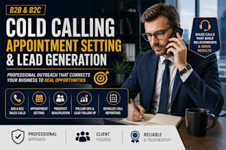 provide b2b b2c sales calls and appointment setting