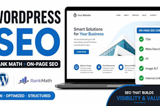 do wordpress on page SEO with rank math