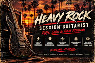 be your heavy rock classic and modern guitar sessionist