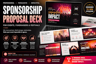 design a sponsorship proposal deck for your event, fundraiser or festival