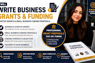 write business grants startup grants and small business funding proposals