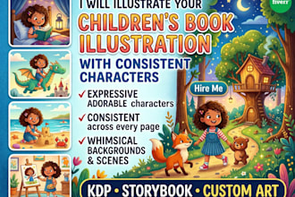 illustrate children storybook illustration