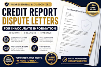 write credit report dispute letters for inaccurate information