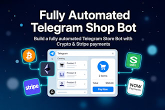 build a telegram store bot with automated crypto and stripe payments