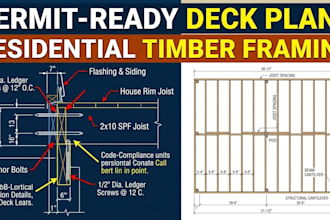 create permit ready structural deck plans and framing