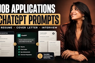 create chatgpt prompts for resumes and job applications