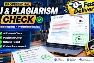 provide ai and plagiarism check reports