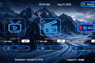 rebrand iptv app,smarter iptv,ibo player,xciptv, tivimater with admin panel