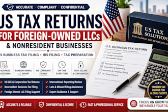 prepare USA tax returns for foreign owned llcs and non resident