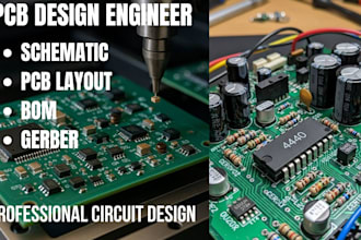 design schematic and pcb in altium, orcard, eagle, kicad ready for manufacturing