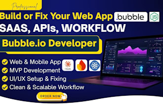 build bubble app bubble saas mvp bubble io web bubble web app bubble developer