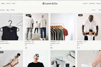 create clothing store website, street wear store website, fashion store website