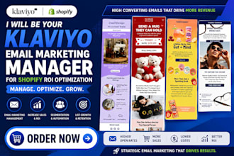be your klaviyo email marketing manager for shopify ROI optimization