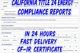 prepare california title 24 energy reports and permit ready compliance documents