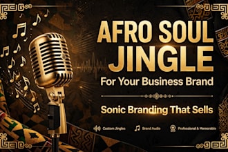 create catchy afro soul jingle for your business brand