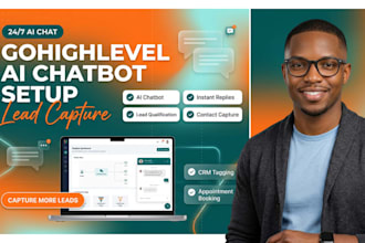 set up a gohighlevel ai chatbot to capture and qualify website leads