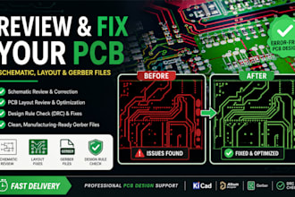 review and fix your pcb schematic layout and gerber files
