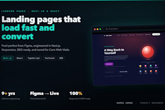 design and build a responsive high converting custom landing page