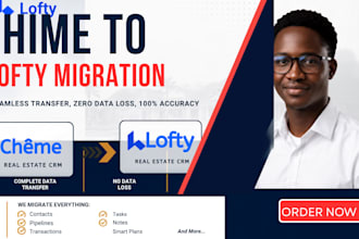 setup lofty crm chime to lofty migration lofty automation pipeline setup realtor