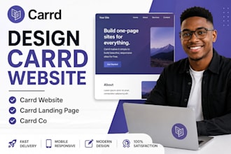 carrd website, carrd landing page, carrd co, design carrd website