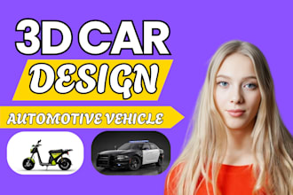 create photorealistic automotive 3d car models for game and vehicle rendering