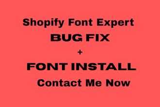 do shopify font installation shopify store expert