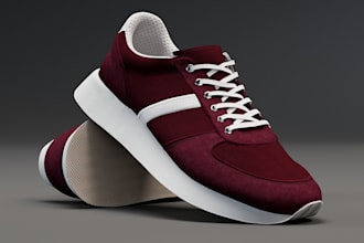 create 3d shoe design 3d footwear modeling and sneaker rendering