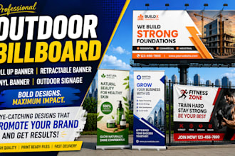 design outdoor billboard roll up retractable banner vinyl banner outdoor signage