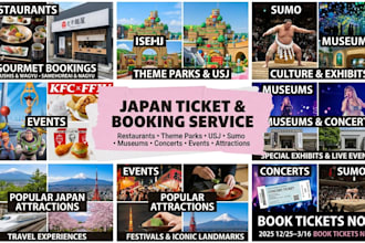 purchase tickets for usj, museums, concerts, restaurants and events in japan