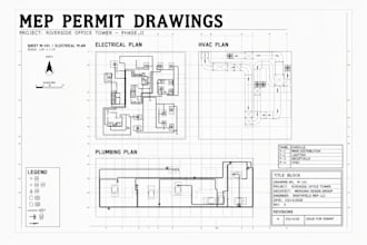 design electrical hvac plumbing and mep permit drawings