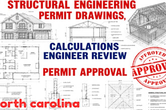 structural engineer permit drawing engineer stamp north carolina