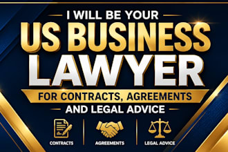 be your US business lawyer for contracts, agreements and legal advice
