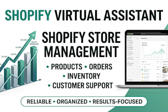 do shopify virtual assistants shopify store management e commerce management