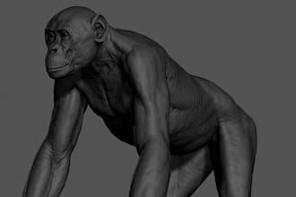 design cute 3d animal character model,