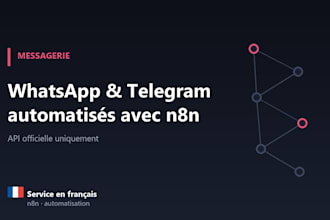 automate whatsapp or telegram with n8n