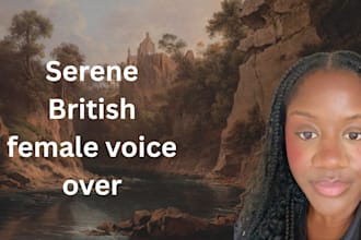 record a professional british female voice over
