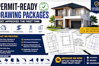 create civil structural engineering drawings for california florida texas permit