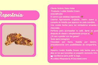 write spanish product descriptions