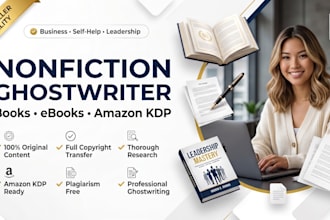ghostwrite fiction non fiction book as ghostwriter, ebook ghostwriting