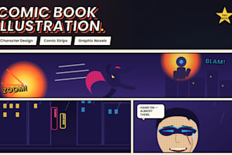 do your story to life with custom comic book art, characters and illustrations