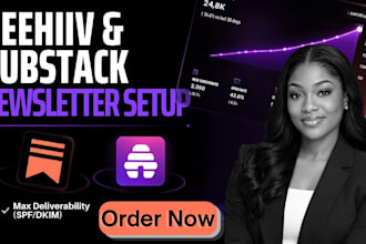setup beehiiv newsletter, substack and convertkit email marketing automation
