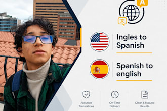 manually translate english to spanish or spanish to english