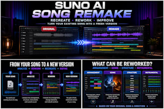 remake and recreate your suno ai song and ai music