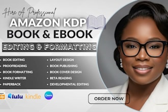 write, edit, and format self help and wellness ebooks for KDP