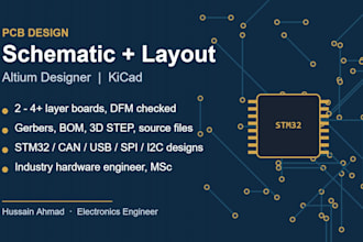 design your pcb schematic and layout in altium or kicad