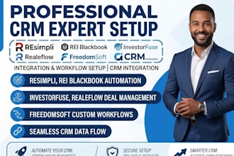 setup resimpli rei blackbook investorfuse realeflow freedomsoft CRM automation