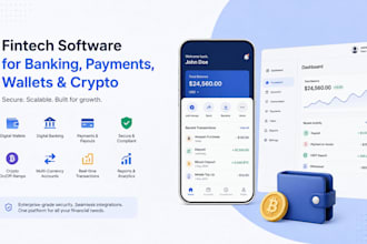 build a fintech app with wallet, banking, payments and crypto features