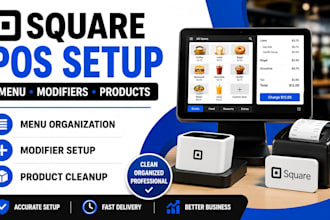 organize your square pos menu, modifiers and products