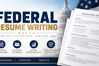 write, edit, or tailor your federal resume for usajobs